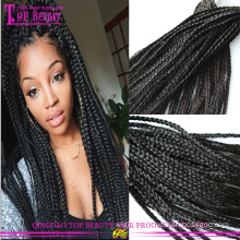 Hot selling human hair 6A virgin peruvian twist braiding hair